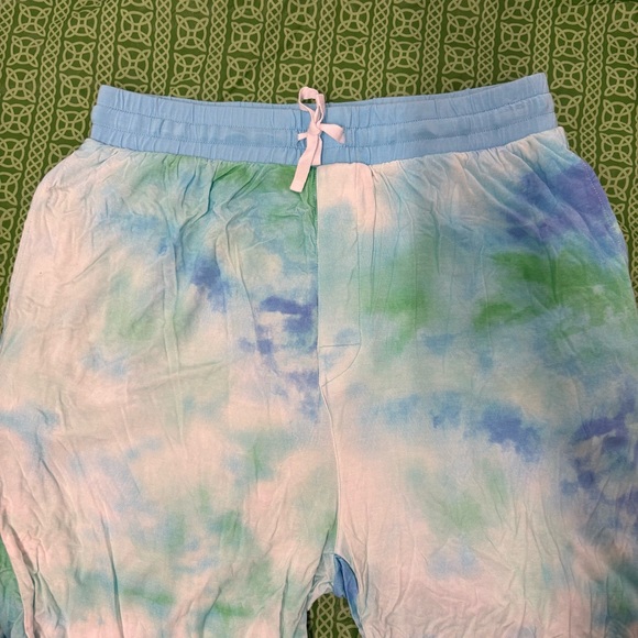Little Sleepies Pajama Pants-2 pair Womens-LARGE Tidepool and Purple Watercolor - Picture 3 of 14